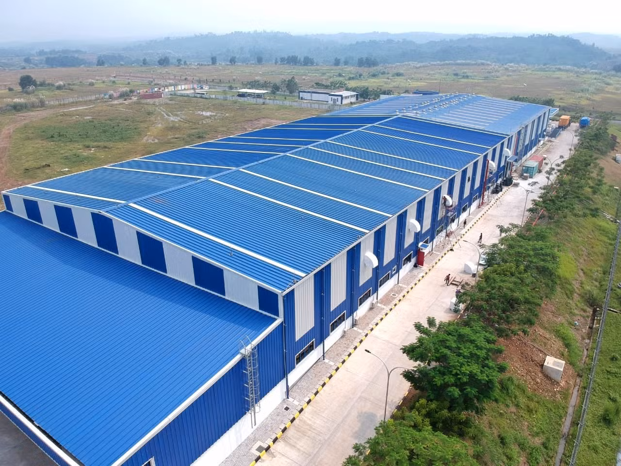 Industrial shade and warehouse fabrication